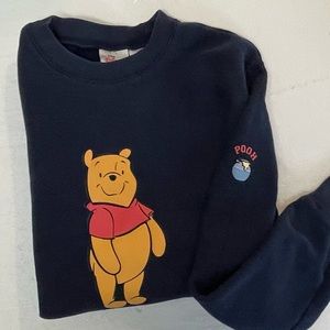 Vintage Winnie the Pooh Navy The Disney Store Women’s Size Medium Sweatshirt